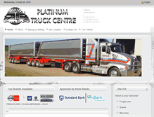 Tablet Screenshot of platinumtruckcentre.co.za